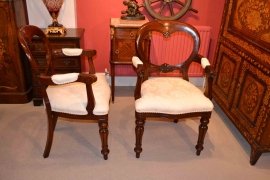 02972d - 3-English-Regency-Dining-Table-&-10-Ballon-Back-Chairs-21
